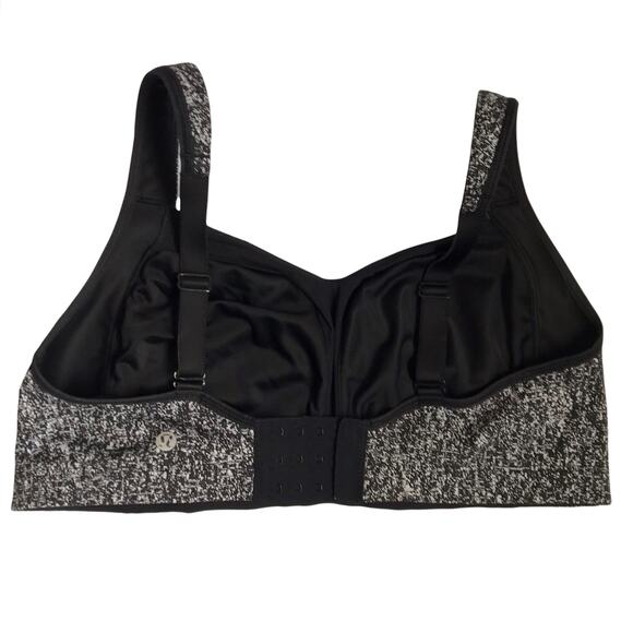 Lululemon Ta Ta Tamer III Rio Mist White Black Size 36 Sports Bra Multiway - Picture 2 of 16